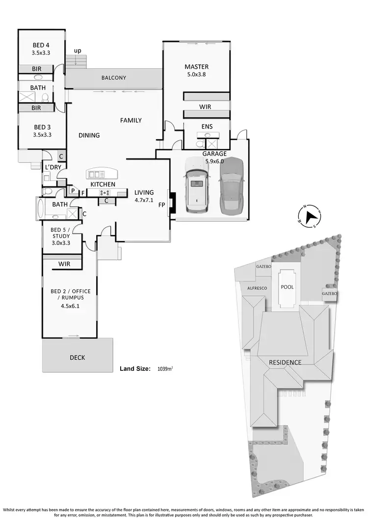 Floorplan of Homely house listing, 1 Bembridge Avenue, Frankston South VIC 3199