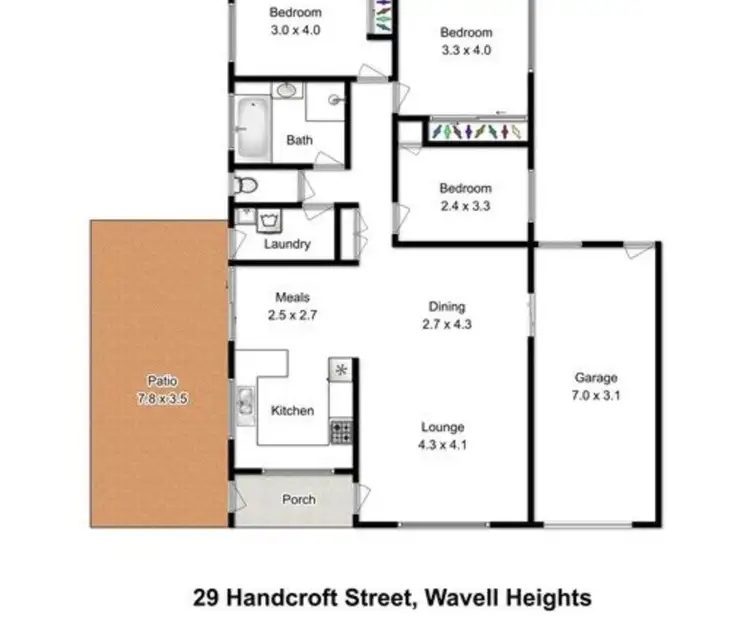 Floorplan of Homely house listing, 29 Handcroft Street, Wavell Heights QLD 4012