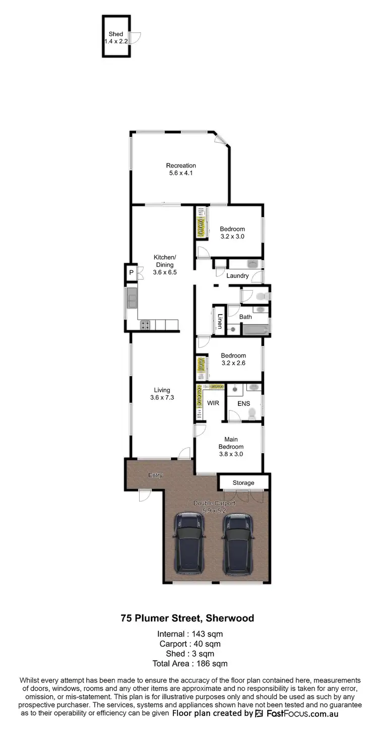 Floorplan of Homely house listing, 75 Plumer Street, Sherwood QLD 4075