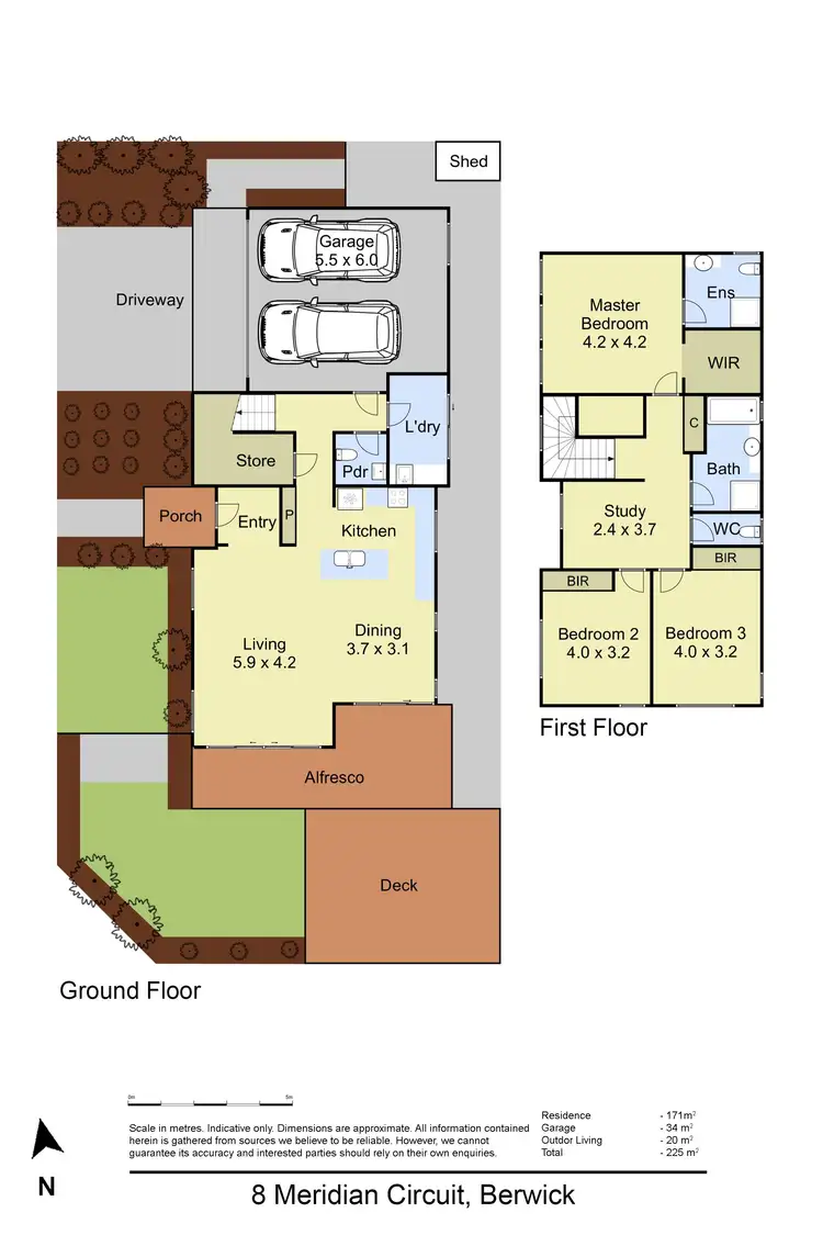 Floorplan of Homely house listing, 8 Meridian Circuit, Berwick VIC 3806