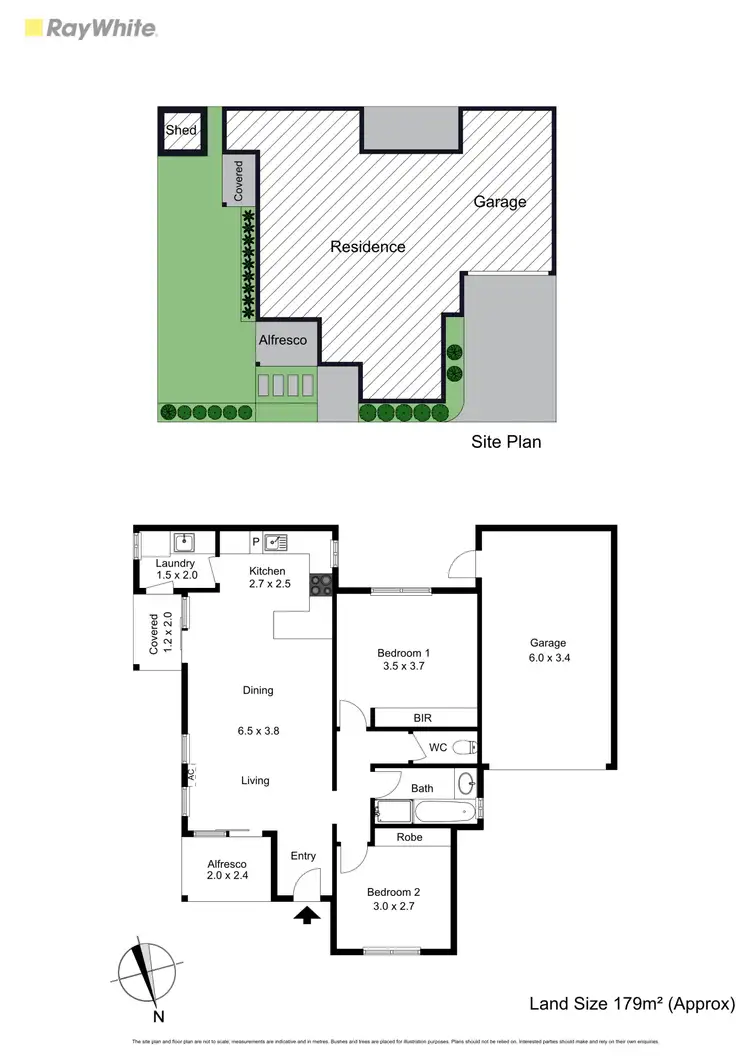 Floorplan of Homely unit listing, 1/59 Wells Road, Seaford VIC 3198