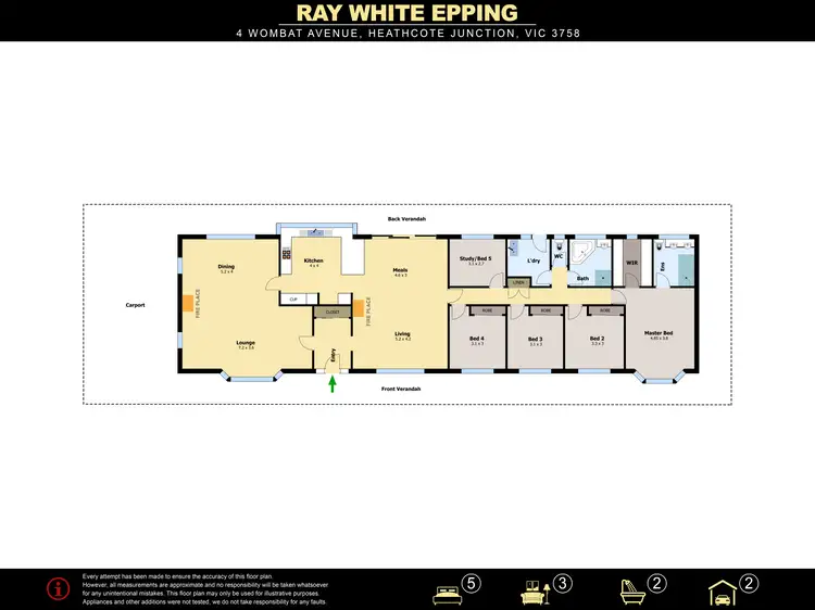 Floorplan of Homely house listing, 4 Wombat Avenue, Heathcote Junction VIC 3758