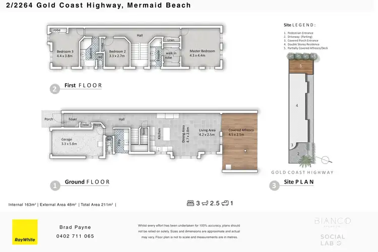 Floorplan of Homely villa listing, 2/2264 Gold Coast Highway, Mermaid Beach QLD 4218