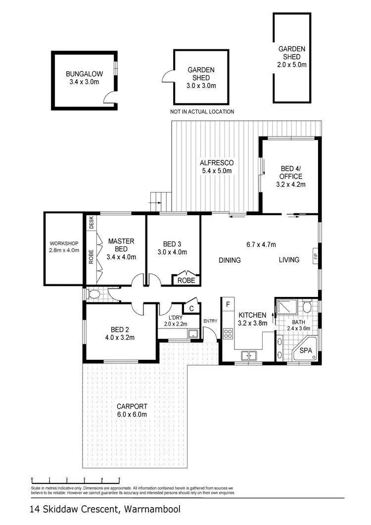 Floorplan of Homely house listing, 14 Skiddaw Crescent, Warrnambool VIC 3280