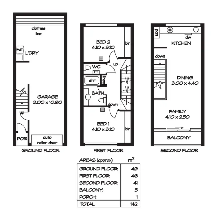 Floorplan of Homely house listing, 6 Bubb Lane, Adelaide SA 5000