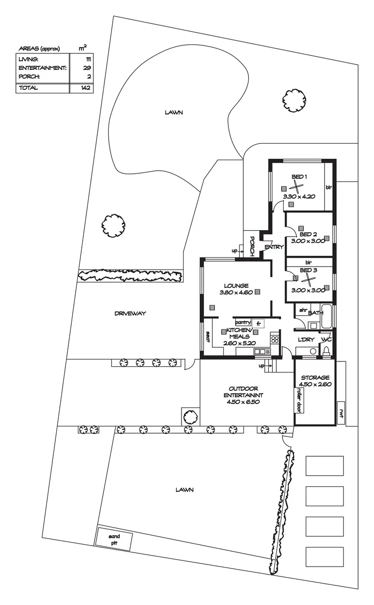 Floorplan of Homely house listing, 5 Harrington Grove, Northfield SA 5085