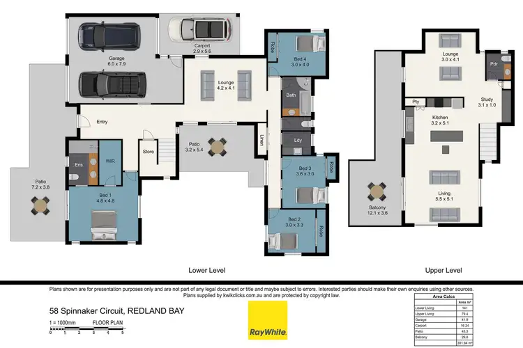 Floorplan of Homely house listing, 58 Spinnaker Circuit, Redland Bay QLD 4165
