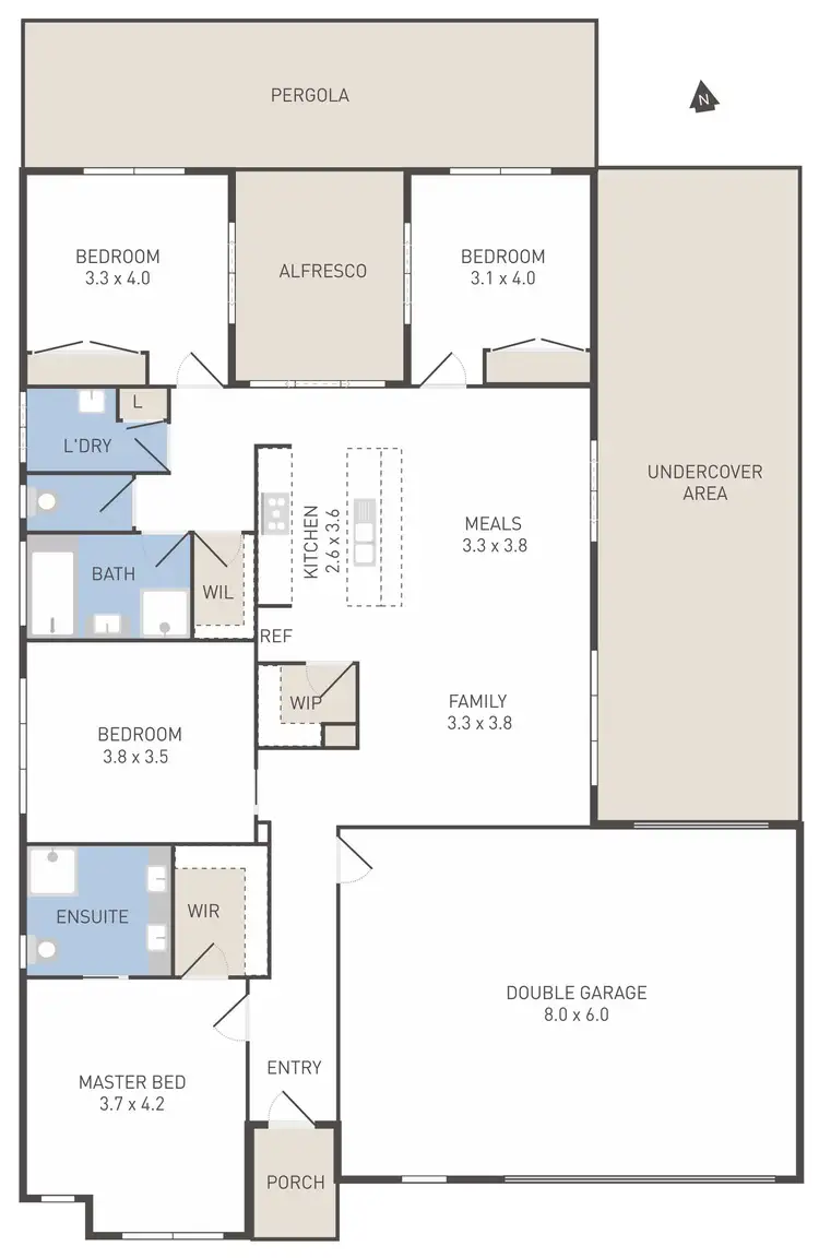 Floorplan of Homely house listing, 22 Harogen Drive, Werribee VIC 3030