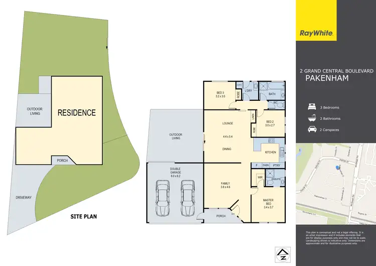 Floorplan of Homely house listing, 2 Grand Central Boulevard, Pakenham VIC 3810