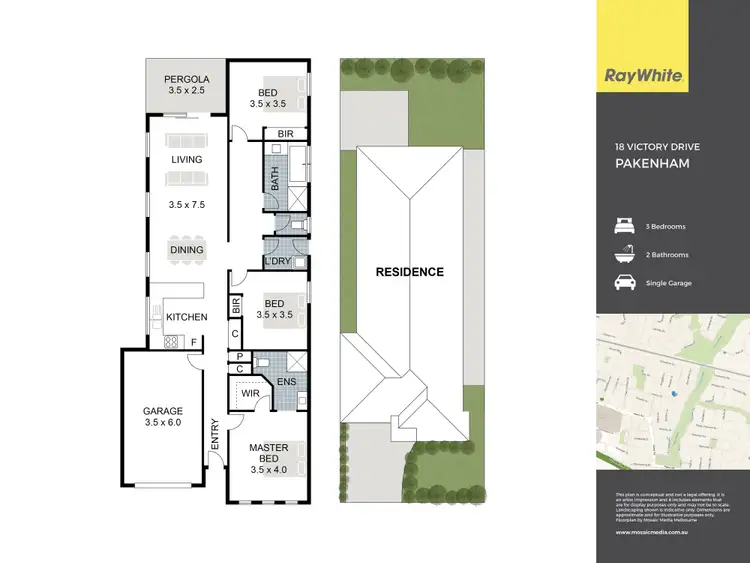 Floorplan of Homely house listing, 18 Victory Drive, Pakenham VIC 3810