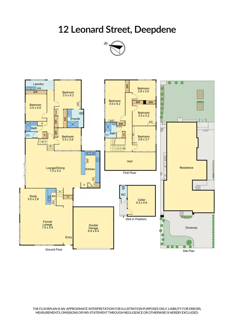 Floorplan of Homely house listing, 12 Leonard Street, Deepdene VIC 3103