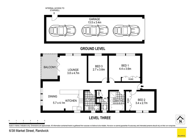 Floorplan of Homely apartment listing, 6/38 Market Street, Randwick NSW 2031