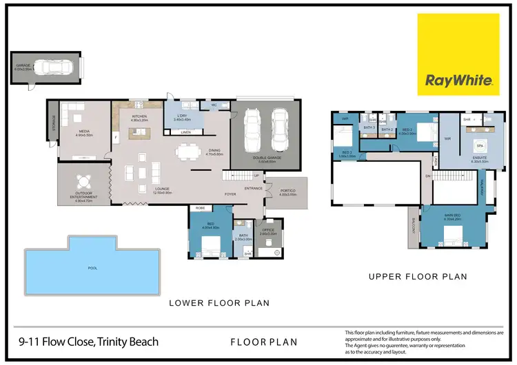 Floorplan of Homely house listing, 9-11 Flow Close, Trinity Beach QLD 4879