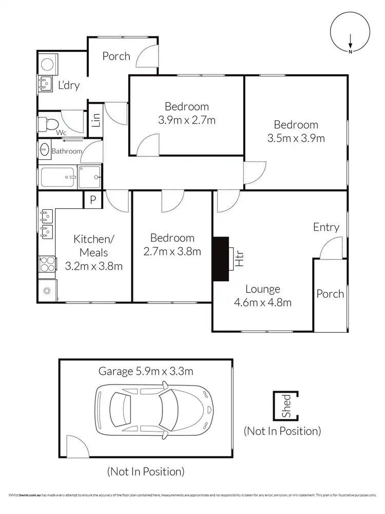 Floorplan of Homely house listing, 25B Gerbera Avenue, Norlane VIC 3214