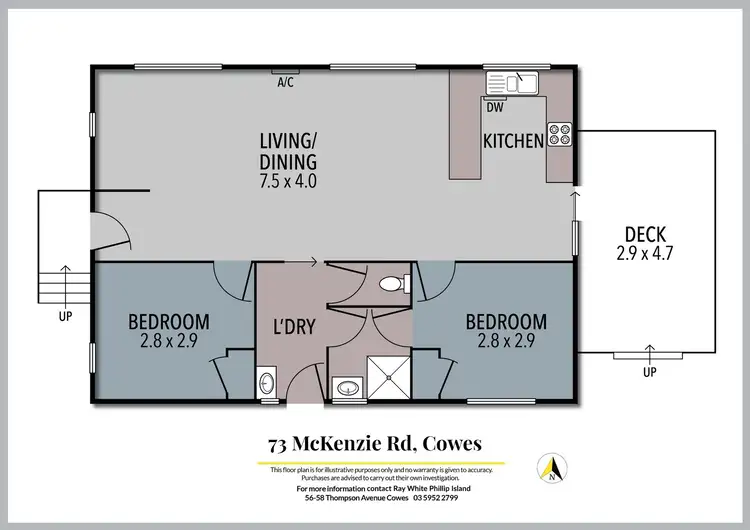 Floorplan of Homely house listing, 73 McKenzie Road, Cowes VIC 3922