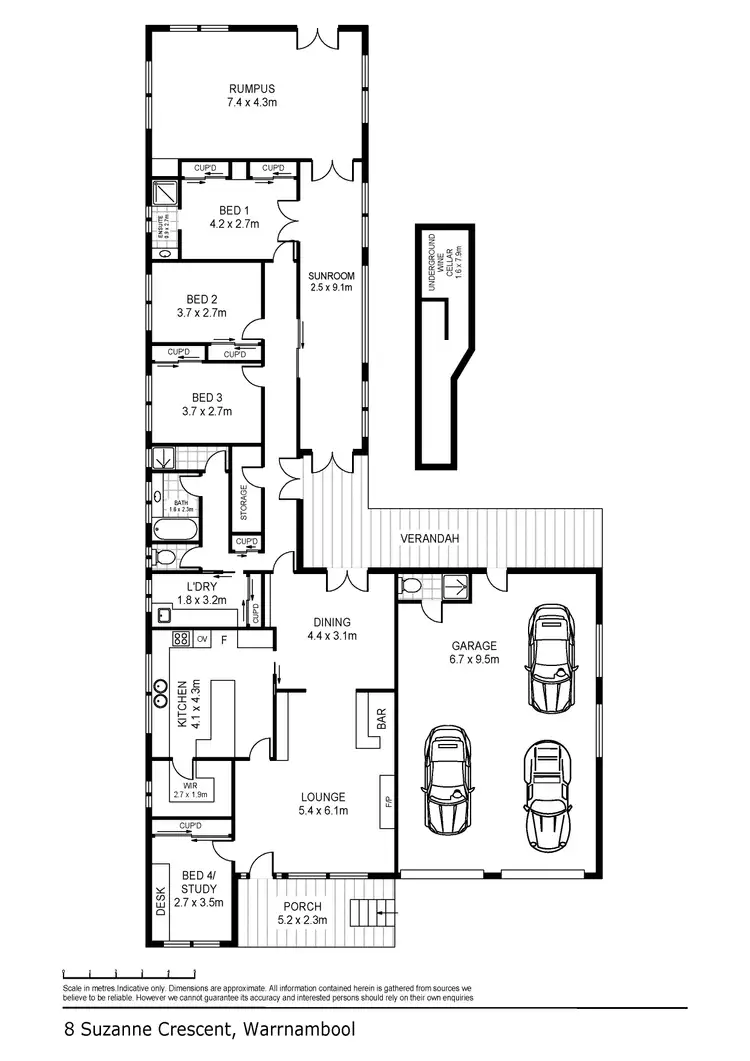 Floorplan of Homely house listing, 8 Suzanne Crescent, Warrnambool VIC 3280