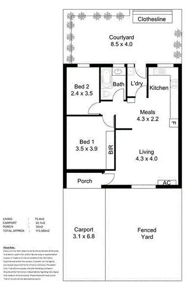 Floorplan of Homely unit listing, 5/4 Queen Street, Mount Barker SA 5251