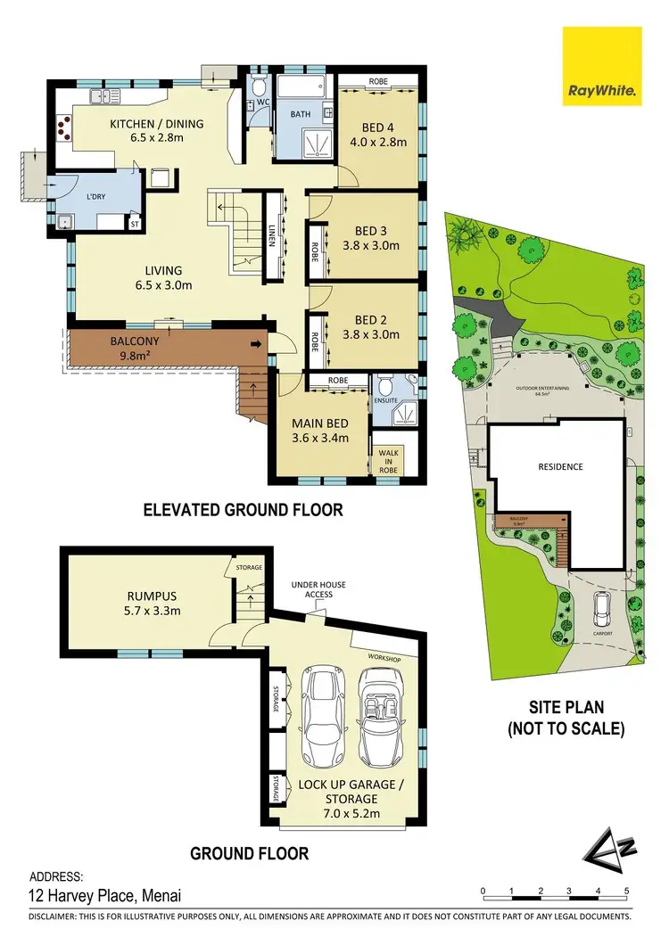 Floorplan of Homely house listing, 12 Harvey Place, Menai NSW 2234