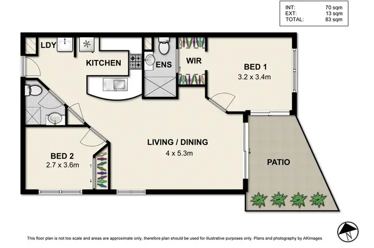 Floorplan of Homely apartment listing, 13/321 Vulture Street, South Brisbane QLD 4101
