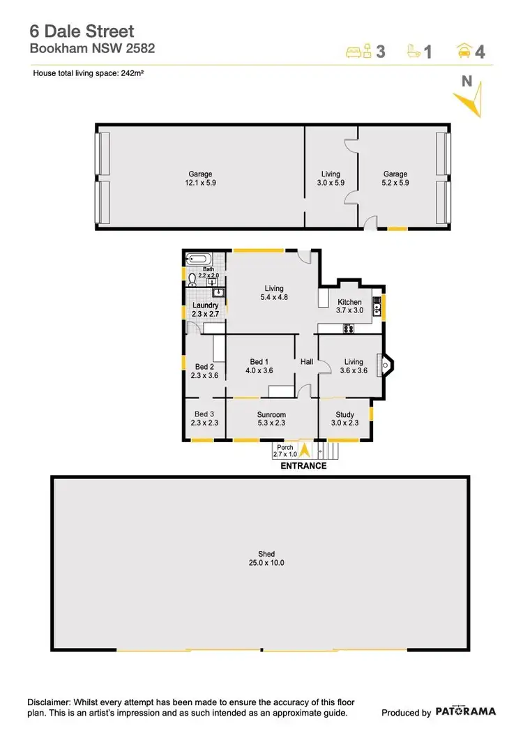 Floorplan of Homely house listing, 6 Dale Street, Bookham NSW 2582
