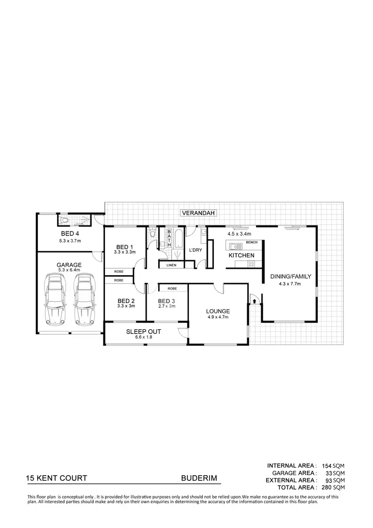 Floorplan of Homely house listing, 15 Kent Court, Buderim QLD 4556