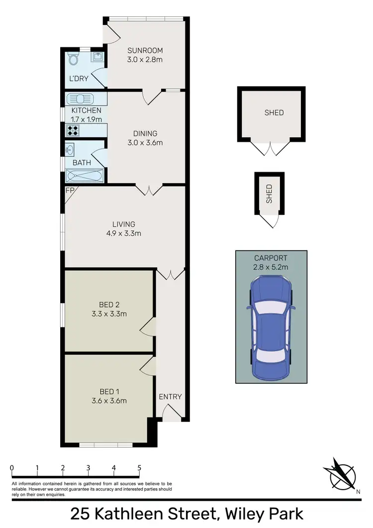 Floorplan of Homely house listing, 25 Kathleen Street, Wiley Park NSW 2195