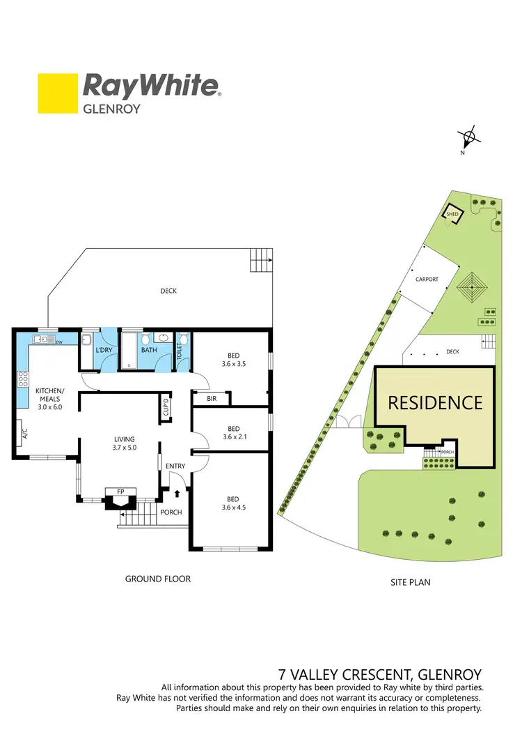 Floorplan of Homely house listing, 7 Valley Crescent, Glenroy VIC 3046