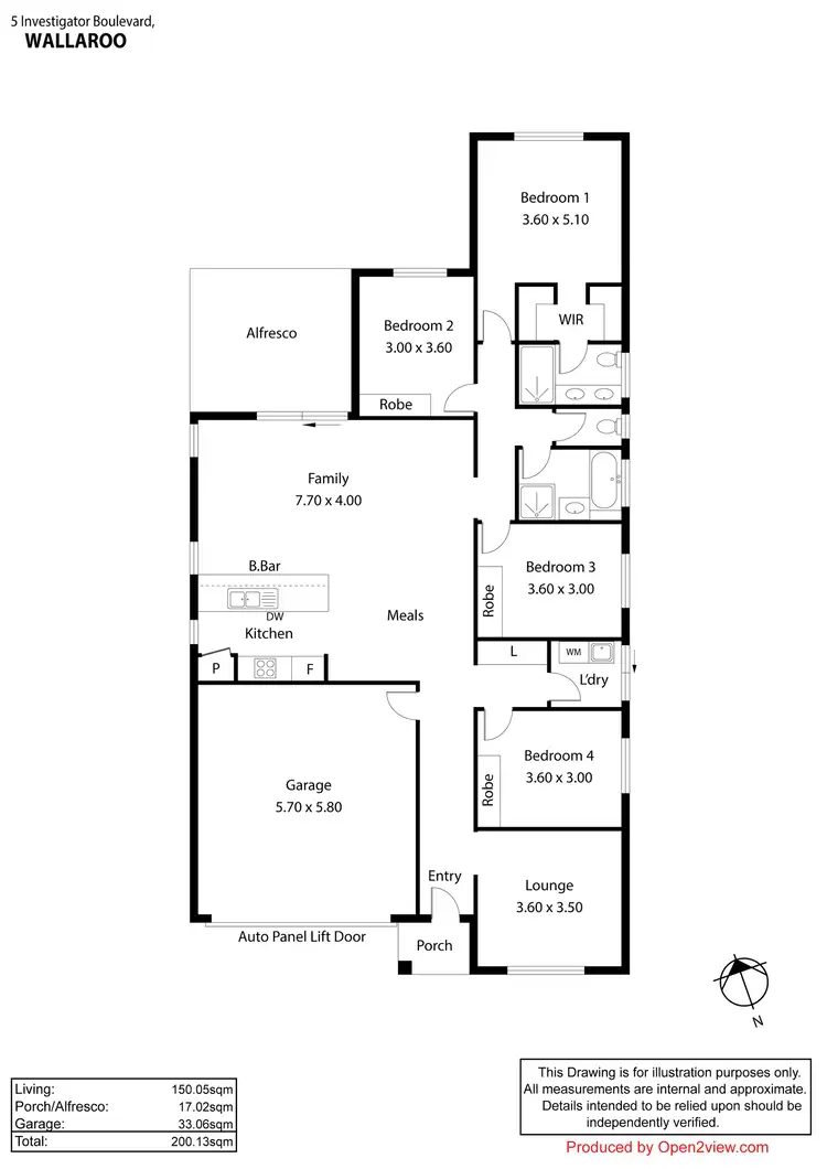 Floorplan of Homely house listing, 5 Investigator Boulevard, Wallaroo SA 5556