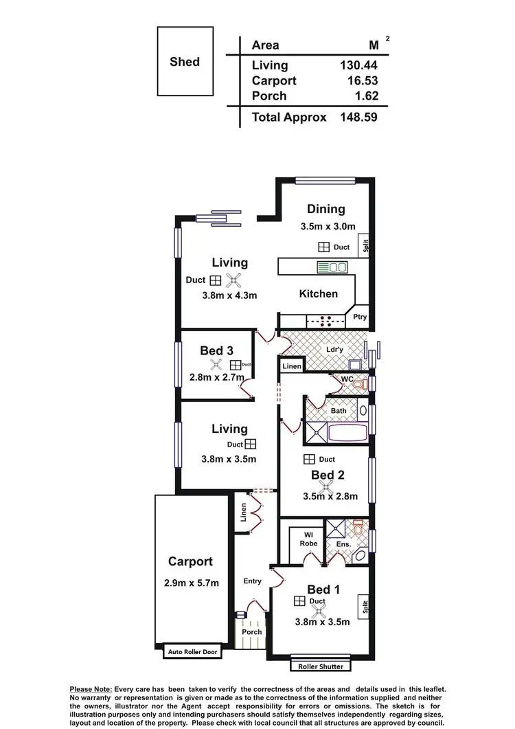 Floorplan of Homely house listing, 34 Bentley Road, Blakeview SA 5114