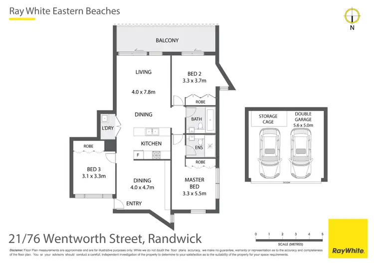 Floorplan of Homely apartment listing, 21/76 Wentworth Street, Randwick NSW 2031