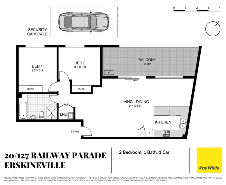 Floorplan of Homely apartment listing, 20/127 Railway Parade, Erskineville NSW 2043