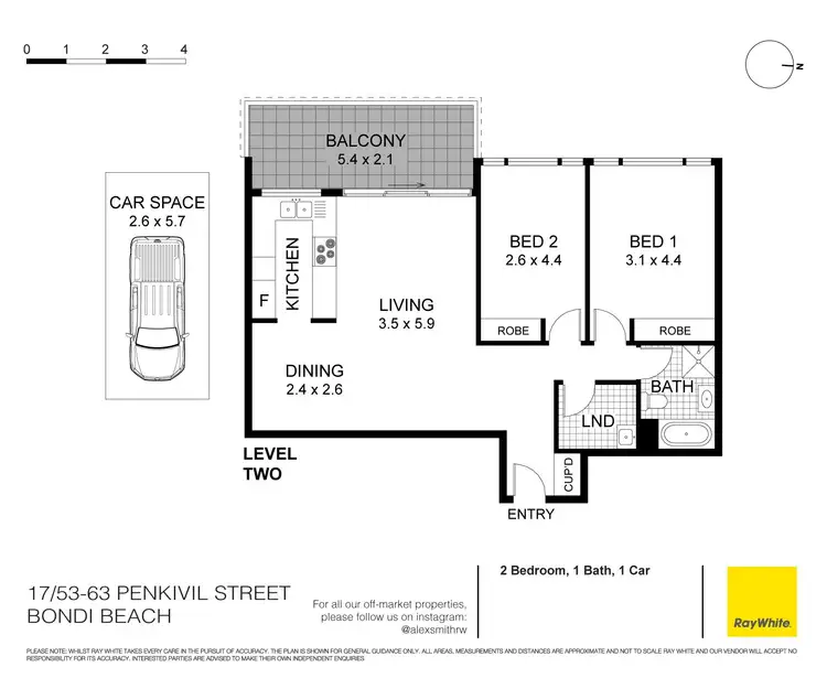 Floorplan of Homely apartment listing, 17/53-63 Penkivil Street, Bondi NSW 2026