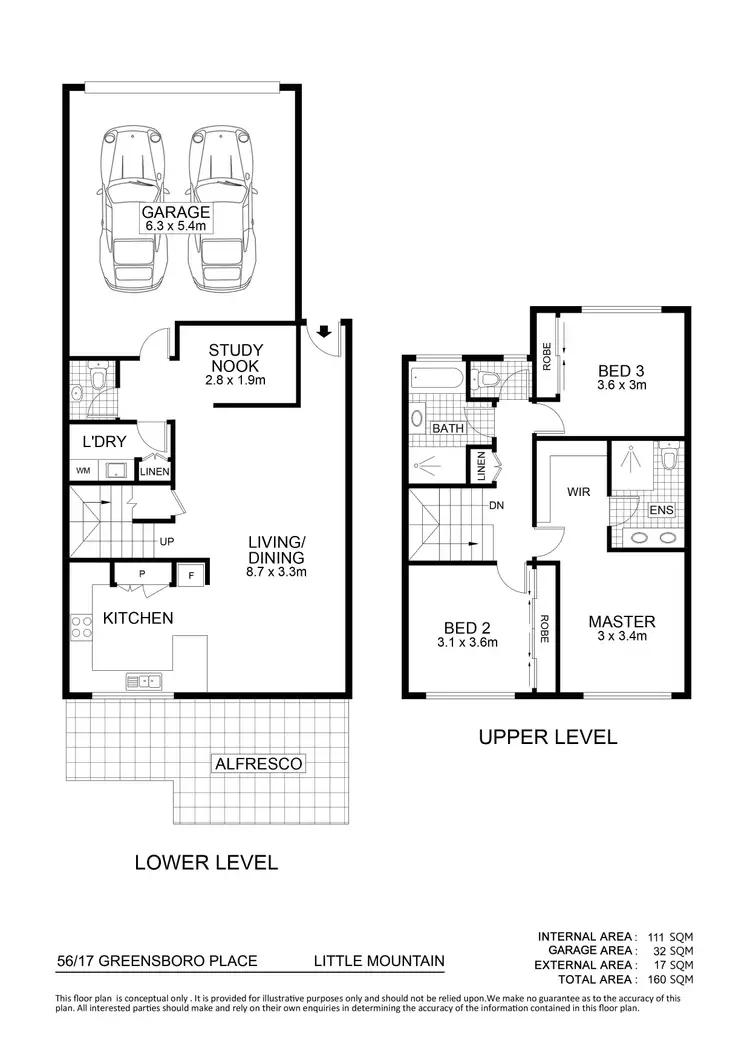 Floorplan of Homely house listing, Unit 56/17 Greensboro Place, Little Mountain QLD 4551