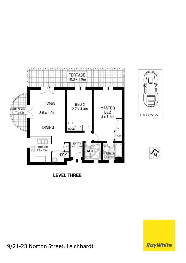 Floorplan of Homely apartment listing, 9/21-23 Norton Street, Leichhardt NSW 2040