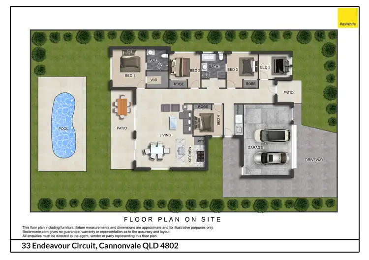 Floorplan of Homely house listing, 33 Endeavour Circuit, Cannonvale QLD 4802