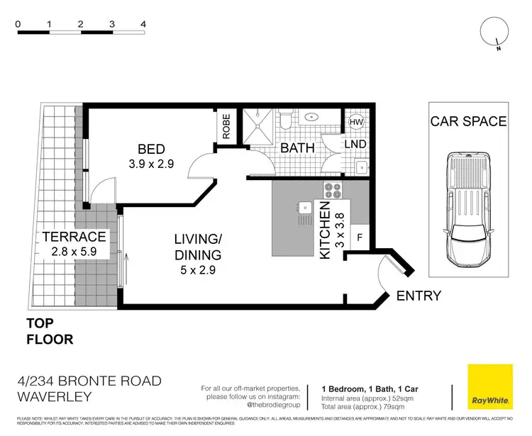 Floorplan of Homely apartment listing, 4/234 Bronte Road, Waverley NSW 2024