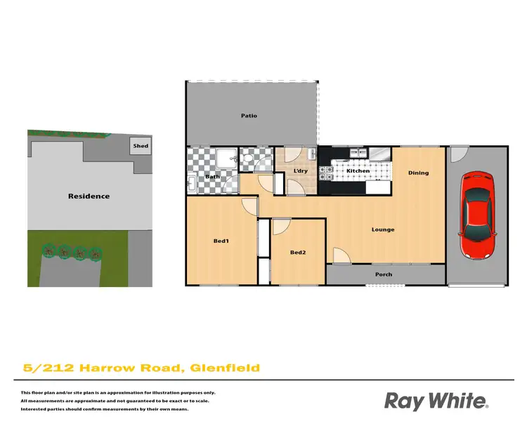 Floorplan of Homely villa listing, 5/212-222 Harrow Road, Glenfield NSW 2167