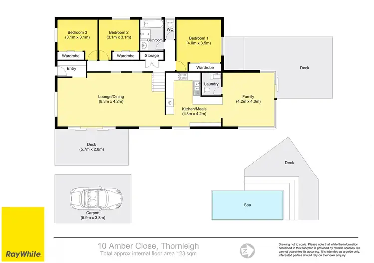 Floorplan of Homely house listing, 10 Amber Close, Thornleigh NSW 2120