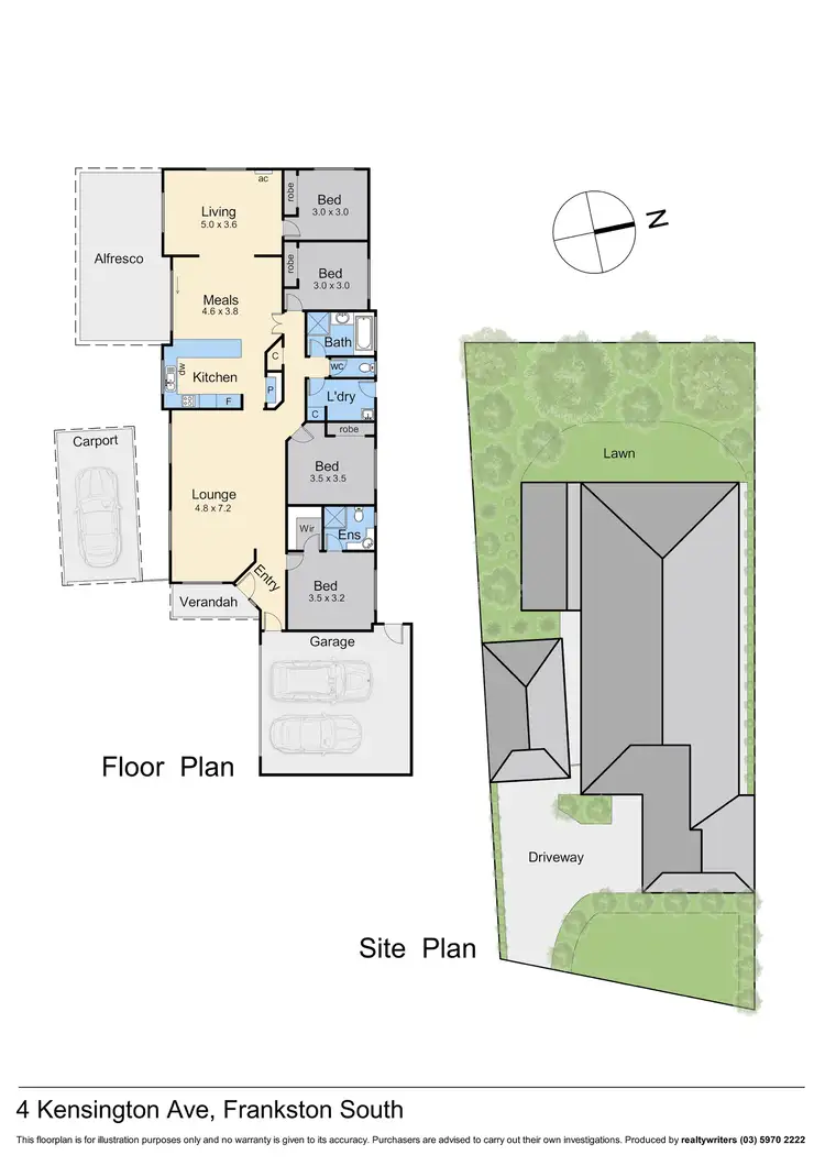 Floorplan of Homely house listing, 4 Kensington Avenue, Frankston South VIC 3199