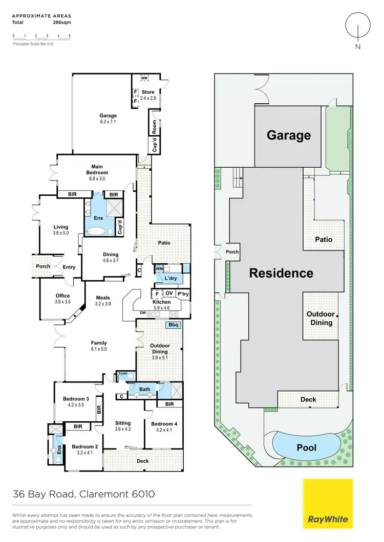 Floorplan of Homely house listing, 36 Bay Road, Claremont WA 6010