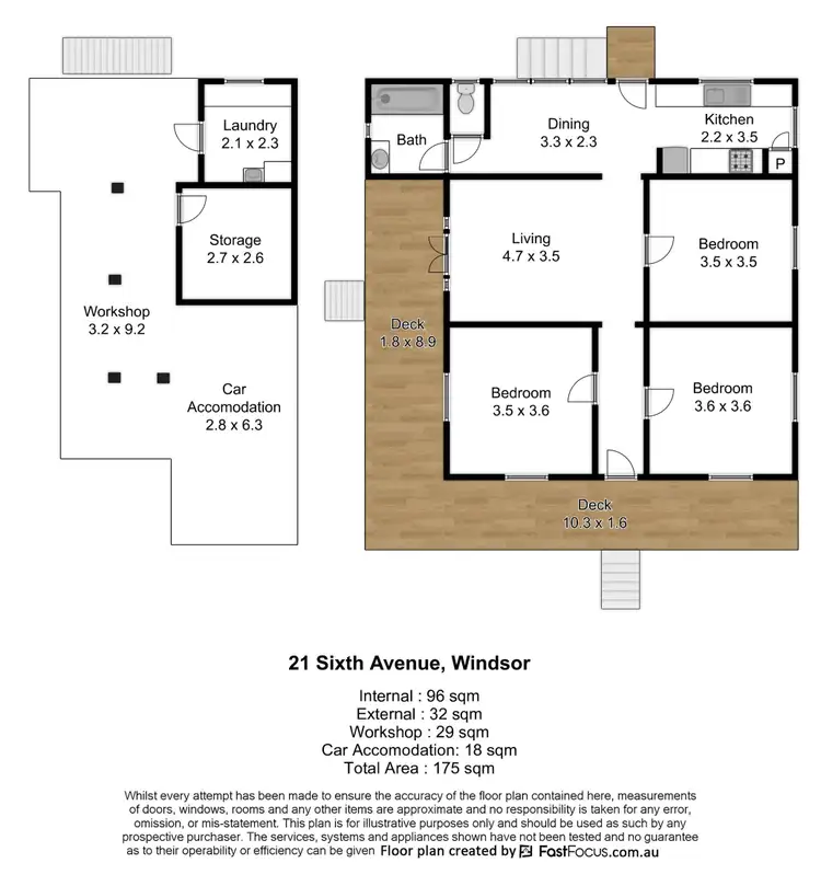 Floorplan of Homely house listing, 21 Sixth Avenue, Windsor QLD 4030