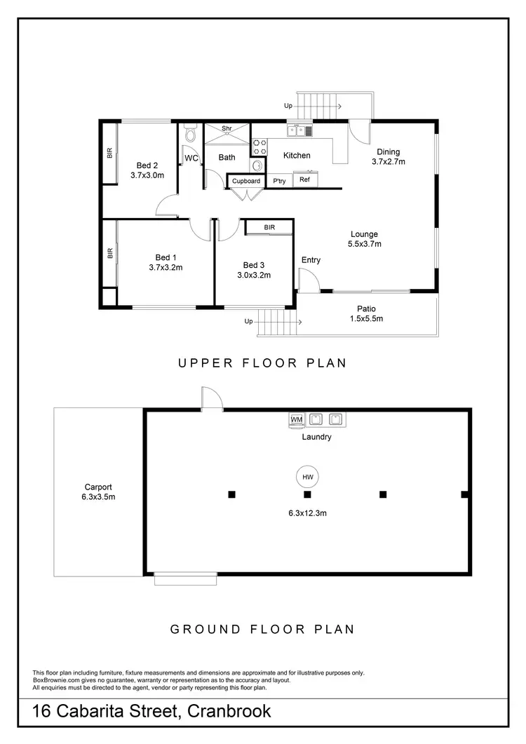 Floorplan of Homely house listing, 16 Cabarita Street, Cranbrook QLD 4814