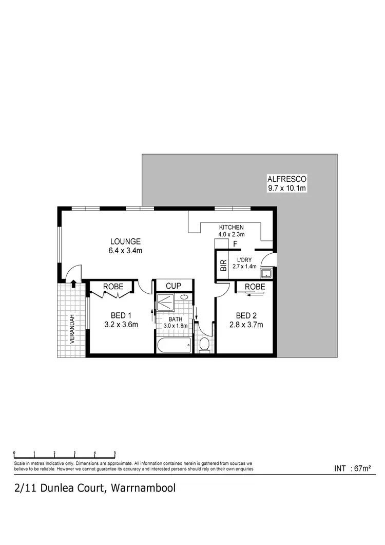 Floorplan of Homely house listing, 2/11 Dunlea Court, Warrnambool VIC 3280