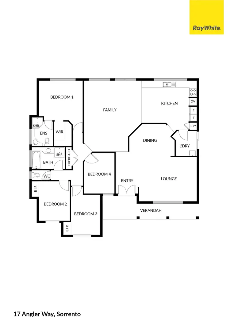 Floorplan of Homely house listing, 17 Angler Way, Sorrento WA 6020