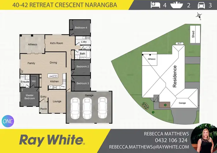 Floorplan of Homely house listing, 40-42 Retreat Crescent, Narangba QLD 4504