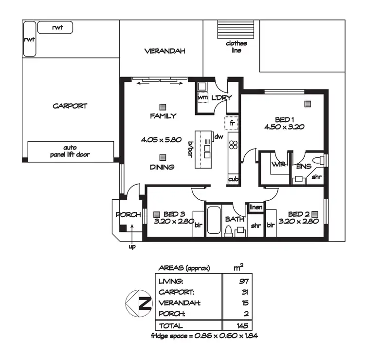 Floorplan of Homely house listing, 3/1 Levi Street, Woodville West SA 5011
