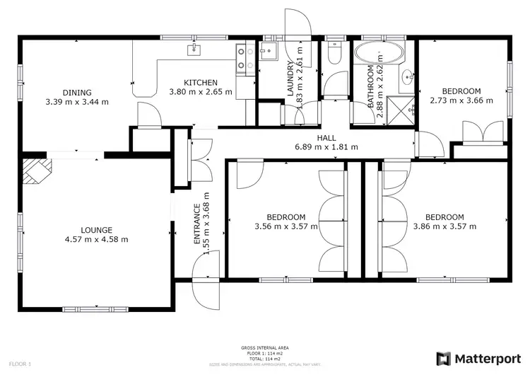 Floorplan of Homely house listing, 188 Murlong Street, Swan Hill VIC 3585