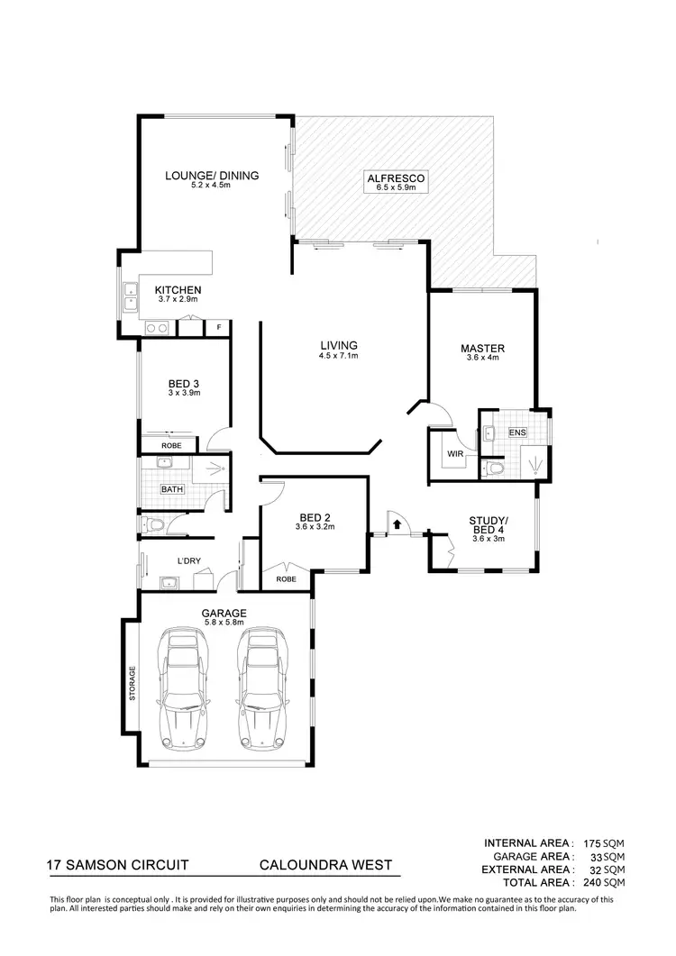 Floorplan of Homely house listing, 17 Samson Circuit, Caloundra West QLD 4551