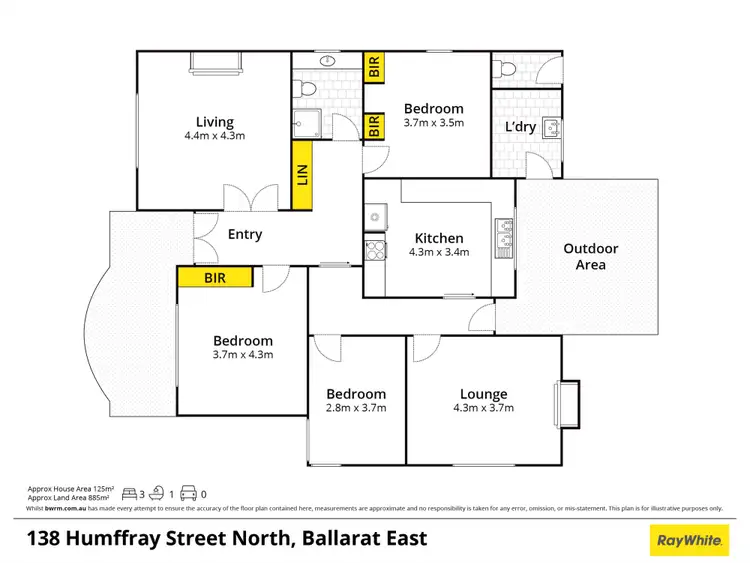 Floorplan of Homely house listing, 138 Humffray Street North, Ballarat East VIC 3350