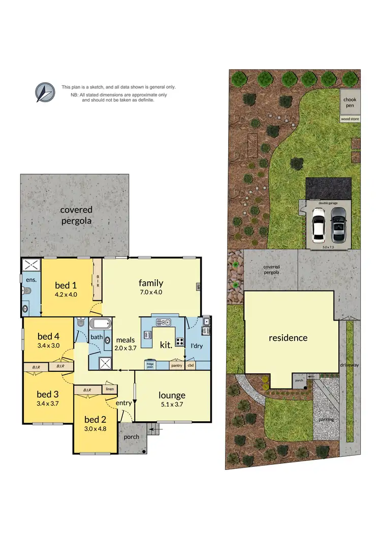 Floorplan of Homely house listing, 4 Geoffrey Drive, Kilsyth VIC 3137